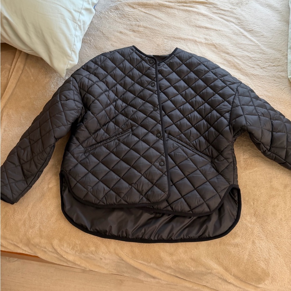 Toteme Black Quilted Coat